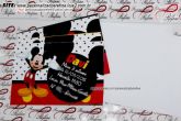 10 Convites Mickey 10x15 Grátis envelope branco